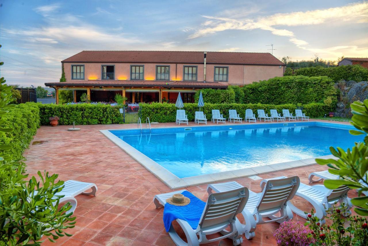 Agriturismo Biologico Corte Aragonese Santa Maria di Licodia Bagian luar foto